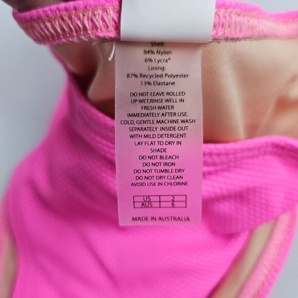 Gnash Swim Bikini Top Bottom Set Women Size 2 NWT Halter String Scoop Brief - Picture 8 of 12